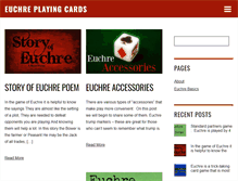 Tablet Screenshot of euchreplayingcards.com